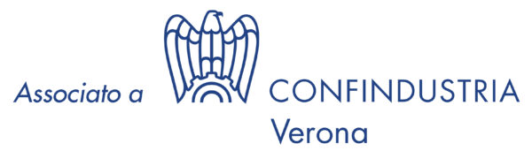 logo Confindustria Verona per associati scritta a fianco
